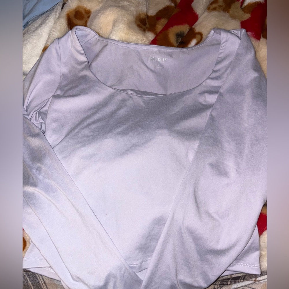 Hollister Lavender Long Sleeve Tee